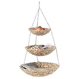 ETAGERE HÄNGEKORB KORB AUS WASSERHYAZINTHE 45x80CM