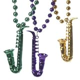 SALE Mardi Gras Saxophone Beads SALE