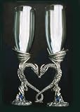 Regal Dragon Pewter Heart Goblets