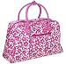 Overnight Bag - Pink Hibiscus Design by Julie Slater