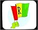 Mouse Pad with country, Rwanda, international