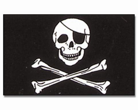 Flagge Pirat mit Knochen 90 * 150 cm Fahne