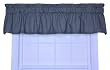 Logan Gingham Check Print Tailored Valance Window Curtain, Black