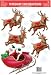Santa Sleigh Vinyl Window Decoration 14ct