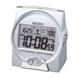 SEIKO CLOCK (セイコークロック) 目覚し時計 トークライナー 電波時計 ツイン・パ 音声アラーム DA203S