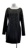 Juicy Couture Black Cotton Blend Embellished Shift Dress
