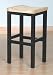 29 Inch Bar Stool in Black with Natural Seat Home Styles 88-5642-88
