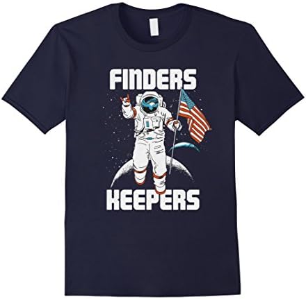 Men's Finders Keepers Moon Mission T Shirt American Medium Navy