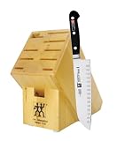 J.A. Henckels Twin Professional S 7-InchHollow Edge Santoku with Bonus block & Cookbook CD