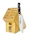 J.A. Henckels Twin Professional S 7-InchHollow Edge Santoku with Bonus block & Cookbook CD