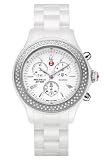 Michele Jetway Ceramic Diamond Stainless Steel Women's Watch