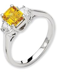 14kw Emma Grace Emerald Cultured Diamond Ring