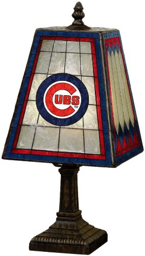 Chicago Cubs 14-Inch Art Glass Lamp