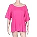 Kwok Blouse,Women's Sleeve Casual Tops T-Shirt Hot Pink