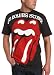 Impact Men's Rolling Stones Tongue Subway Short-Sleeve Jersey T-Shirt, Coal, Medium