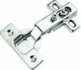 Hickory Hardware P5105-14 Euro Full Overlay Hinge, Bright Nickel