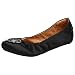 Corso Como Women's Posy Flat,Black Satin,10 M