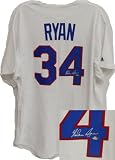 Nolan Ryan Autographed/Hand Signed Rangers White Cooperstown Jersey