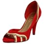 Franco Sarto Women's Amenity Pump,Red Kid Suede,8 M US