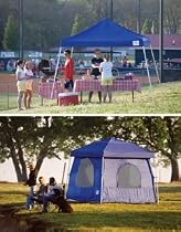 ShelterLogic 2-in-1 Pop-Up Canopy and Camping Tent Insert - 10Ft. x 10Ft., Blue, Model# 22801
