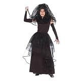 Girls Somber Dark Bride Costume
