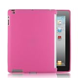 iPad 2 TPU Silikon Hülle Case Schutzhülle in Pink + Displayschutzfolie für den neuen Apple iPad 2 (2. Generation