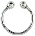 Jewelry : Sterling Silver 1 5/16" (34 mm) Horse Shoe Type Key Ring