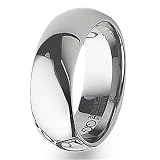 Polished Tungsten Carbide Ring (8.0 mm) - Sizes 7-13