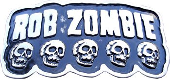 ROB ZOMBIE SKULL Metal Belt Buckle