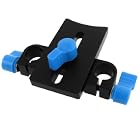 Gino Camera Lens Support Rail Block Rod Clamp Two 15mm Dia Holes DSLR Rig Rail System