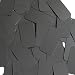 Long Sequin Rectangle 1.5 inch Black Matte Silk Frost Couture Loose Paillettes. Made in USA.
