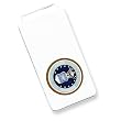 Sterling Silver U.S. Air Force Money Clip, blue background