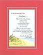Personalized Touching and Heartfelt Poem for Mothers - Mother. . . Poem on 11 x 14 inches Double Beveled Matting