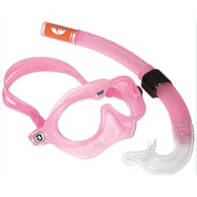 Aqua Lung Sport Combo Reef DX Snorkel Set - Pink