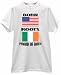 BORN AMERICA USA ROOTS IN IRELAND IRISH DUBLIN CELTIC EUROPE NATIVE FLAG T SHIRT