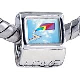 Flying A Purple Kite Beads - Pandora Bead & Bracelet Compatible