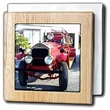 Old Fire Truck - 6 Inch Tile Napkin Holder