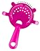Cocktail Strainer Four Prong Powder Coated Neon Pink