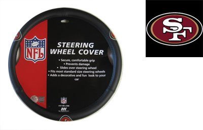 Official NFL License Steering Wheel Cover - San Francisco 49ers