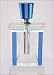 Kitchen & Housewares : Perfume Bottle Art Deco Blue Crystal Monument Design