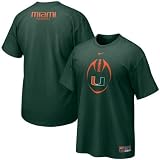 Nike Miami Hurricanes Green 2010 Team Issue T-shirt
