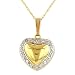10K Diamond Heart Pendant