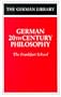 German 20th Century Philosophy: The Frankfurt School (German Library)