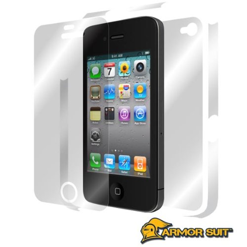 ArmorSuit MilitaryShield - Skin Protector Shield Full Body for Apple iPhone 4S with Lifetime Replacements