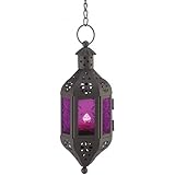 Purple Moroccan Candle Lantern