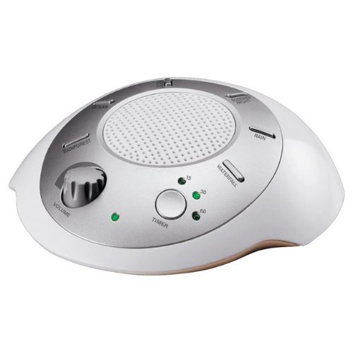 HoMedics SS-2000 Sound Spa Relaxation Sound Machine with 6 Nature Sounds, Silver