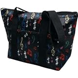 サテン 保冷保温ランチ 音符 トートバッグ SATIN LUNCH TOTE MULTI COLOR NOTES 49548
