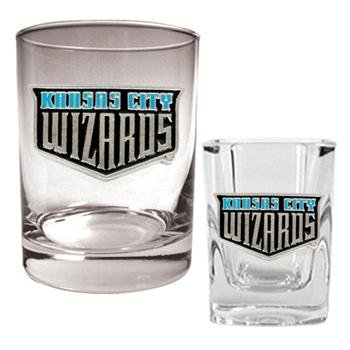 Sporting Kansas City MLS Rocks Glass & Shot Glass Set Sporting Kansas City MLS Rocks Glass & Shot Glass Set