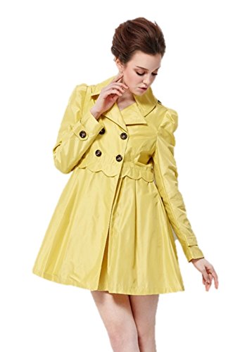 レディースアウター スプリングジャケットコート 2色 ダブルブレスト ラペルコート ウィンドブレーカー ウエストフリル ハーフ丈 ウエストスリム ストリート カジュアル  防寒着 エレガント 春秋 クマのぬいぐるみ付き K-2444