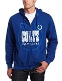 NFL Men's Indianapolis Colts Touchback IV Long Sleeve Fullzip Hooded Fleece (Stadium Blue, XX-Large)